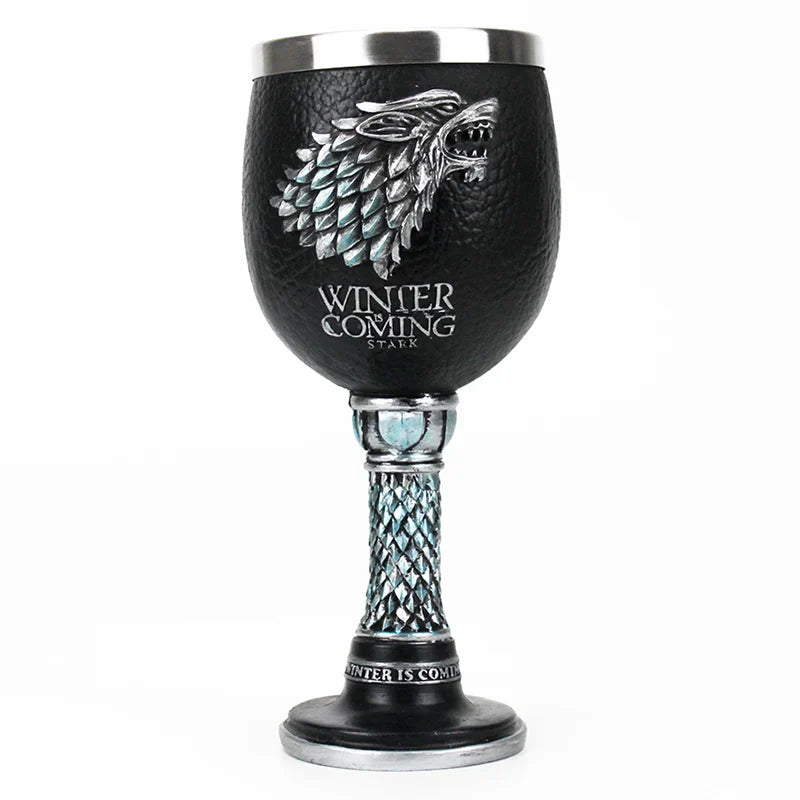 GOT Mug Goblet Stainless Steel Resin 3D Beer Tankard Wine Glass Mugs 600ml 400ml 200ml Party Drinkware Decoration Christmas Gift