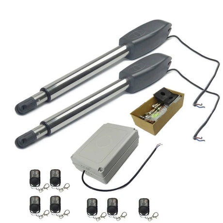 Heavy Duty PKM-C02 Automatic Electric Swing Gate Opener Operator Actuator Remote Control Swing Door Motor Drive Kit AC110V/220V