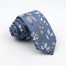 New Floral Tie For Men Skinny Casual Cotton Necktie For Wedding Casual Mens Neckties Classic Suits Flower Print Neck Ties Cravat