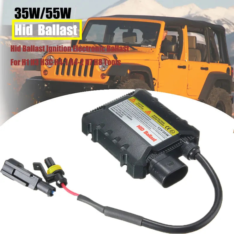 1Pc 35W/55W Super Digital Slim Xenon Ballast DC 12V HID Ballast Car Light Control Module Kits For H1 H3 H7 H8 H9 H11 9005 9006