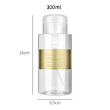 150/300ml Push Down Empty Pump Dispenser For Nail Polish Remover Alcohol Clear Bottle Storage Bottle Makeup Manicure Tool