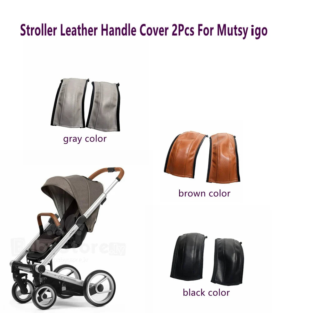 New Leather Pu Cover For Mutsy iGO Handle Bumper Armrest Sleeve Case Bar Protective Baby Stroller Bar Cover Pram Accessories