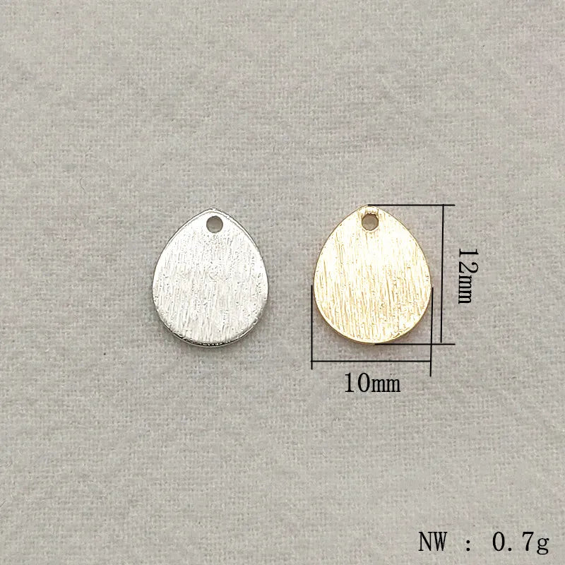 New Arrival! 12x10mm 100pcs Brass Pendants Drop Charm For Handmade Necklace Earrings DIY Parts,Jewelry Findings & Components