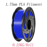 3D Printer Parts & Accessories 0.25kg/Roll Diameter 1.75mm PLA Filament with White Black Red Blue Yellow Pink Green Orange Gary