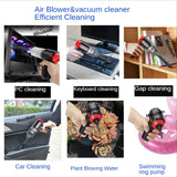 Handheld Vacuum Cleaner&Cordless Air Blower 2in1,Mini Air duster Electric cleaner tool for Computer keyboard,PC,Piano,Pet,laptop