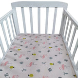 Ins Cotton Baby Toddler Fitted Crib Sheets Collection Crib Bedding Set for Children Mattress Cover Protector 9 Specifications