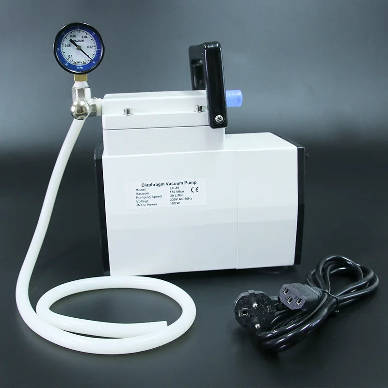 IKEME Lab Oil-free Diaphragm Vacuum Pump Portable Negative Pressure Pump 30L/MIN Laboratory Pump 220V