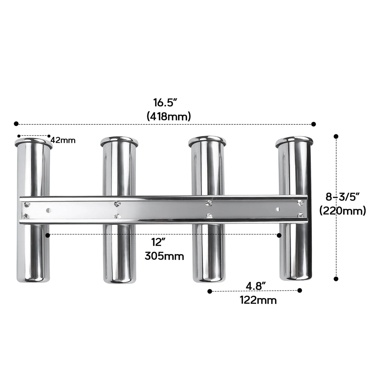 Boat Accessories Outboard Motor Boat Stainless Steel Fishing Rod Holder Rack Marine Fishing Pod Accessories