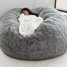 Dropshipping 7FT 183cm Fur Giant Removable Washable Bean Bag Bed Cover Comfortable Living Room Furniture Lazy Sofa Coat Recline