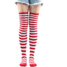 Women's Thigh High Over The Knee Socks For Girls Black White Striped Stockings Long Slouch Socken Kawaii Knit Leg Warmers Soks