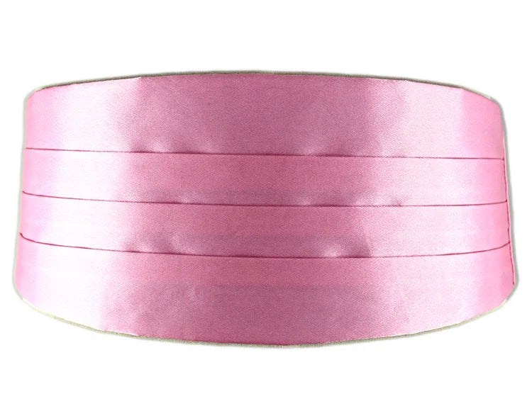 Men Classic Satin Cummerbund  Elastic Bellyband Basic Tuxedo Cummerbunds for Formal Wedding Prom Dinner Party Waist Band