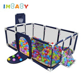 IMBABY Baby Playpen Safety Barrier Children's Playpens Kids Fence Dry Balls Pool For Newborn Playground with Basketball Football