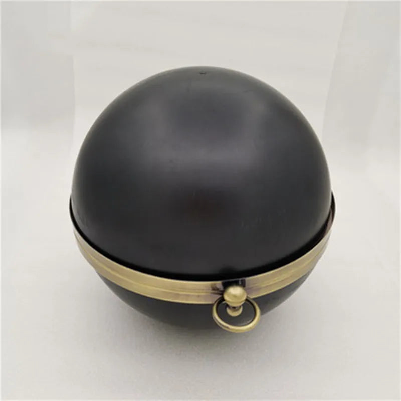 14 cm or 18 cm round shape metal box clutches with black plastic surface diy handbag accessories metal bag frames evening bags