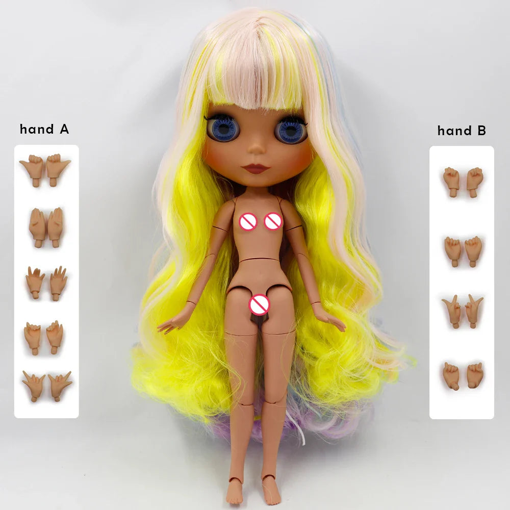 ICY DBS Blyth Doll 1/6 Joint Body DIY BJD toys Fashion Dolls girl gift Special Offer on sale with hand set A&B