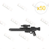 50PCS/LOT Weapon Model Gun Pack Star W Movie Series Blaster Guns Military Accessories DIY Building Blocks Toys For Children Gift