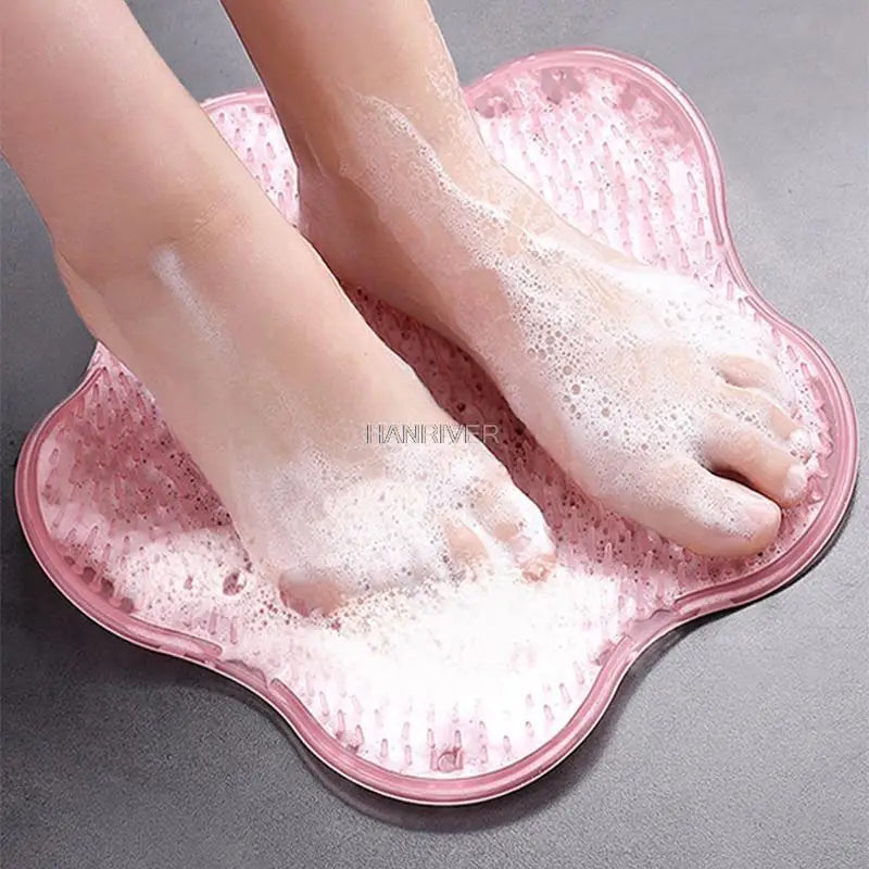 Silicone Bath Foot Massage Pad Mat Shower Back Massage Cushion Brush Suction Cup Bathroom Non-slip Bath Mat Anti Skid Pad