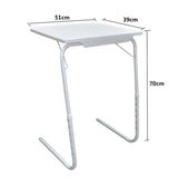 2023 New Portable Table Height Adjustable Folding Sofa Side Desk Snack Laptop TV Tray For Any Reading Eating Or Working