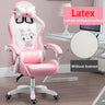 WCG Cute Girl Pink Computer Chair Home Office Furniture Sofa Chair Cartoon Anime Bedroom Lift Rotary Reclining Game Chair