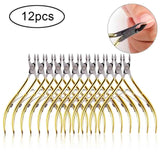 4/8/12pcs Stainless Steel Nail Cuticle Nipper Cutter Dead Skin Remover Manicure Scissors Tweeters Toenails Ingrown Pedicure Tool