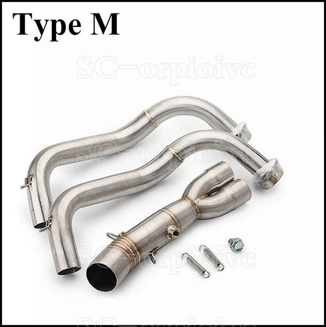 For Yamaha MT-07 FZ-07 Motorcross Exhaust Front Pipe Motorcycle Muffler System Modified Escape Moto Racing YZF MT07 FZ07 TRACER