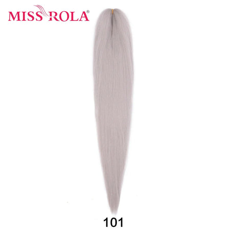 Miss Rola Synthetic 28Inch 100G 2023 New Hair Extension Yaki Straight Jumbo Braiding Hair Pre-Stretched Braid Kanekalon Hair