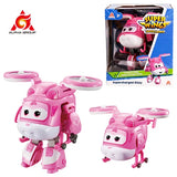 Super Wings 5 Inches Transforming Jett Dizzy Donnie Deformation Airplane Robot Action Figures Transformation Animation Kid Toys