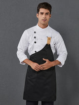 2023 New Chef Clothes Uniform Restaurant Kitchen Cooking Chef Coat Waiter Work Jackets Professional Uniform Overalls Outfit