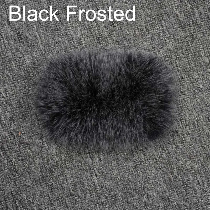 Winter Fashion Elastic Headband Fox Fur Headwear Racccoon Fur Women's Fluffy Real Fur Band S8300