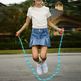 LED Luminous Jump Ropes Skipping Rope Cable for Kids Night Exercise Fitness Training Sports HA