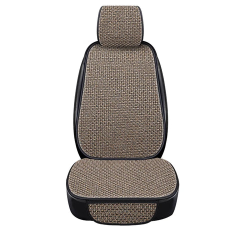 New Flax Car Seat Cover Protector Linen Front Rear Back Cushion Protection Pad Mat Backrest for Auto Interior Truck Suv Van