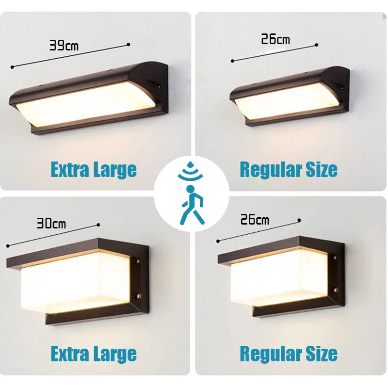 Extra Large LED outdoor wall light waterproof IP65 Radar Motion Sensor led outdoor light outdoor wall lamp outdoor lighting led