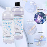 1:1 Clear Epoxy Resin Crystal Clear Art Resin Epoxy 2 Part Epoxy Casting Resin Kit with Measuring Cups, Stick, Silicone Gloves