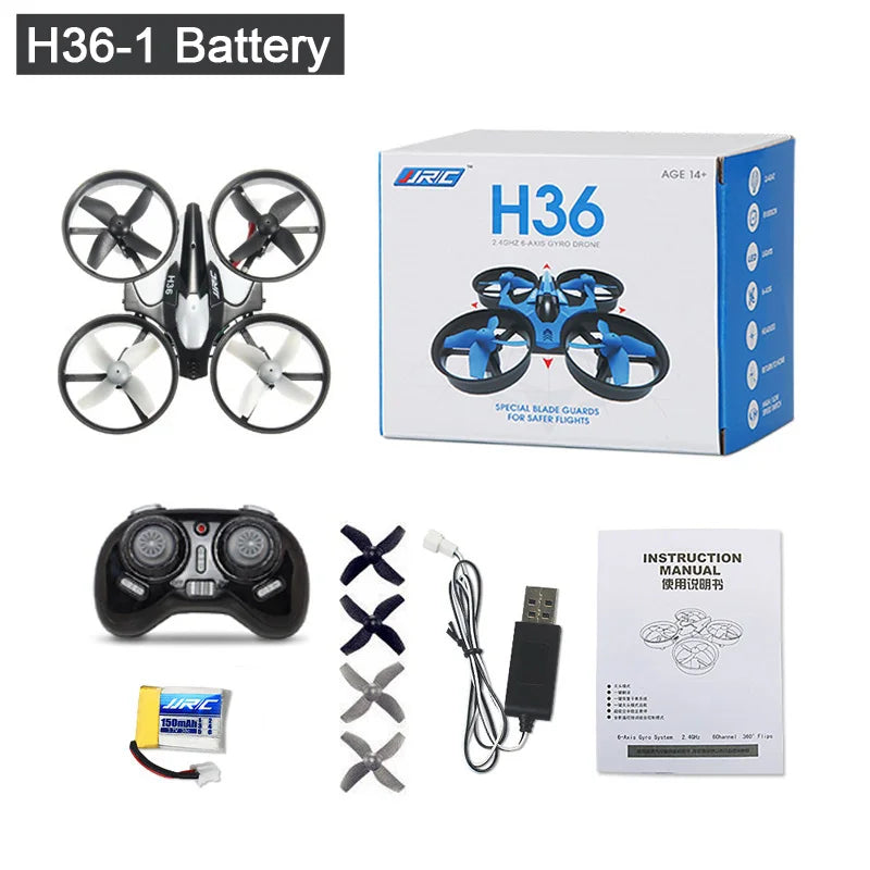 JJRC H36 Mini Rc Drone 4Ch 6-Axis Headless Mode Helicopter 360 Degree Flip Remote Control Quadcopter Toys Mini Drone for Kids