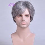 Synthetic Man Wigs  Black Short Curly For Men Wigs With High Temperature Fiber Daily Wear Curl Fashion Hairstyle Male Wig