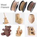 3d Printer Filament 250g/500g Wood PLA 1.75mm Light Wooden 3d Printing Material Red Wood Dark Wood Like Wood Dropshipping