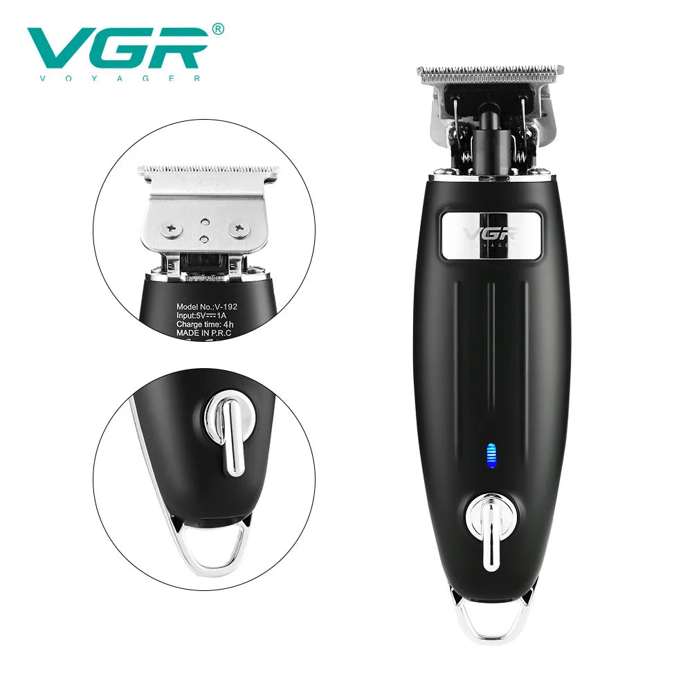 VGR 192 Hair Clipper Electric Professional Personal Care Home Appliance USB Trimmer Barber For Haircut Machine Salon VGR V-192