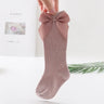 2023 Baby Girls Socks New Toddlers Girl Big Bow Knee High Long Soft Kids Socks Bowknot 100% Cotton 0-5Years Newborn Socks