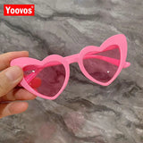 Yoovos New Fashion Sunglasses Children 2023 Vintage Boy/Girl Sunglasses Heart Plastic Glasses For Child Classic Gafas De Sol