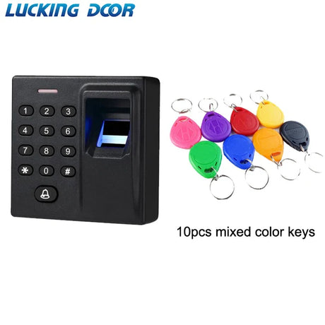 Mini Biometric Fingerprint Access Control Standalone Door Controller Keypad Finger and RFID Card Door Entry Lock D1-j