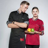 chef shirt Chef Jacket Long Adjustable Sleeve Men Women Unisex Cook Coat Restaurant Hotel Kitchen Wear Waiter Uniform