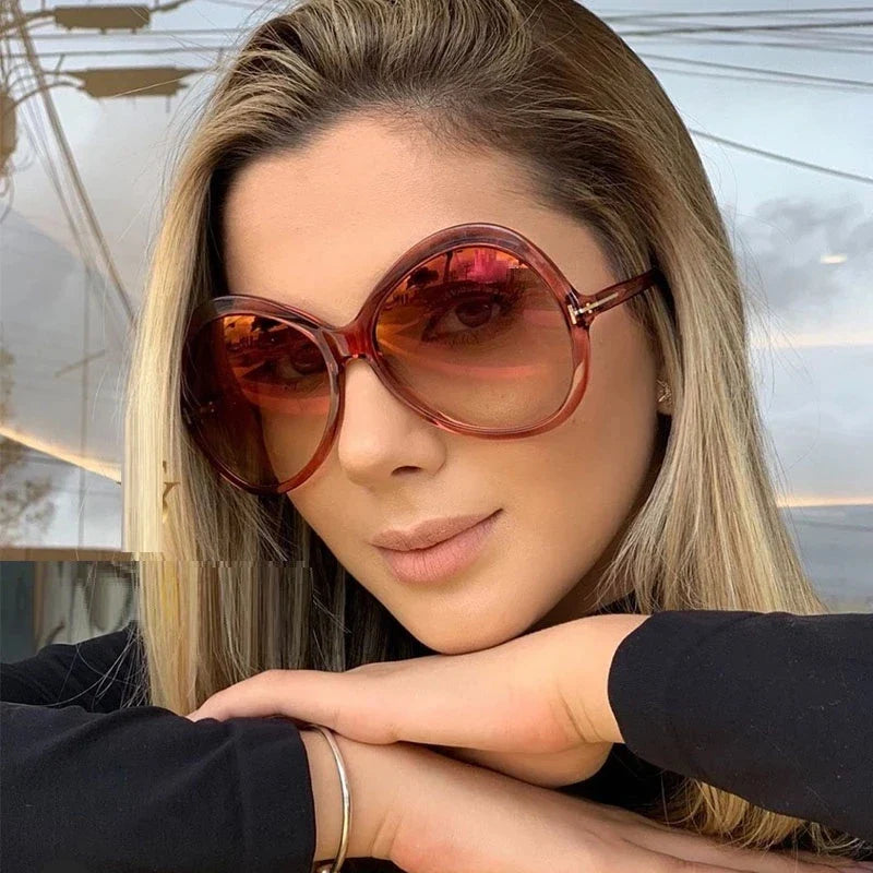 Trendy Big Frame Sunglasses Women Oversized Butterfly Ladies Cat Eye Sun Glasses New Fashion Personality Shades UV400 Eyewear