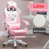 WCG Cute Girl Pink Computer Chair Home Office Furniture Sofa Chair Cartoon Anime Bedroom Lift Rotary Reclining Game Chair