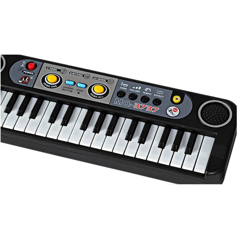 Kids Musical Instrument Toys piano Mini 37 Keys Electone Keyboard With Microphone Gifts Learning Educational Toys For Childrens