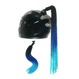 Punk Style Motorcycle Helmet Dreadlocks Women Helmet Dreadlocks Ponytail Braid Motocross Bicycle Helmet Punk Hair Decoration