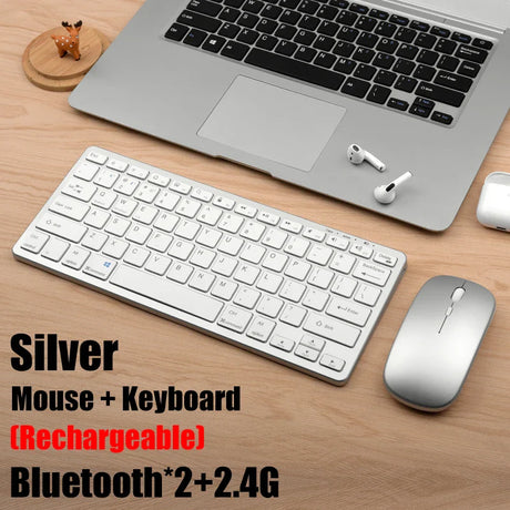 Wireless Keyboard Bluetooth 5.0&2.4G Mini Multimedia teclado bluetooth For Laptop PC TV iPad Macbook Android iPad keyboard