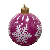 60CM Outdoor Christmas Inflatable Decorated Ball PVC Giant Big Balls Xmas Tree Decoration Inflatable Toy Ball Christmas Supplies