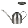 500/1000ML Watering Pot Stainless Steel Long Mouth Green Plant Watering Can Golden Watering Kettle Small Watering Gardening Tool