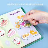 Montessori Quiet Book Repeated Paste Reading Children Toy Animal Numbers Matching Puzzle Game Educational Toys for Kids Gifts