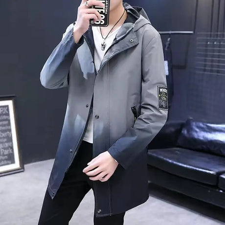 Men Winter New Warm Casual Fur Hooded Jacket Parkas Men Outdoor Fashion Warm Thick Pockets Army Coat Parkas Men