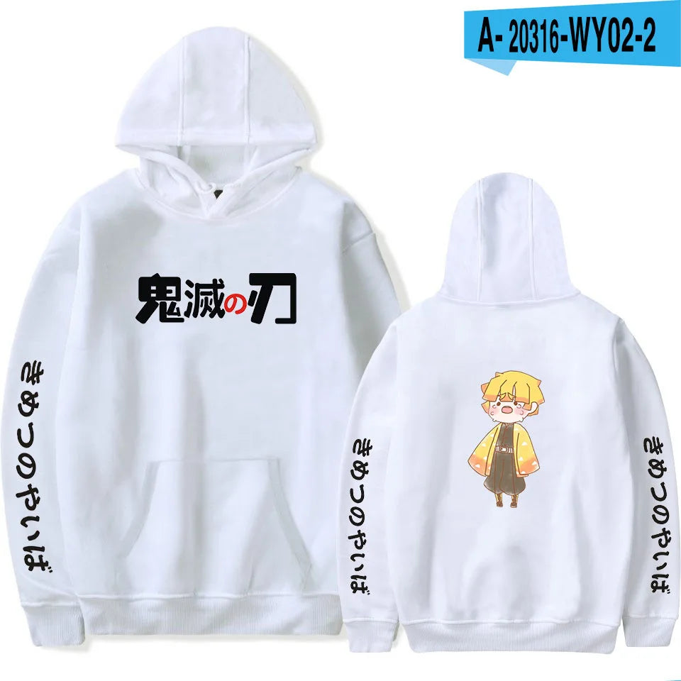 Anime Hoodie Demon Slayer Oversized Hoodies Sweatshirts Men/Womens Autumn Sweatshirt Harajuku Casual Clothing fashion Pullovers